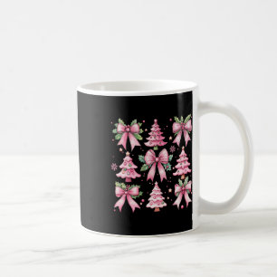Weihnachtsbaum Niedlich Retro Coquette Bow Pink Wo Kaffeetasse