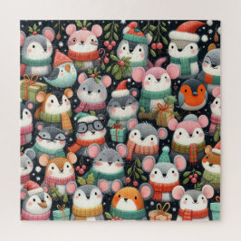 Weihnachtsbaum Niedliche Mistletoe Mäuse