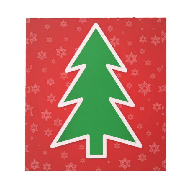 Weihnachtsbaum Notizblock (Vorderseite)