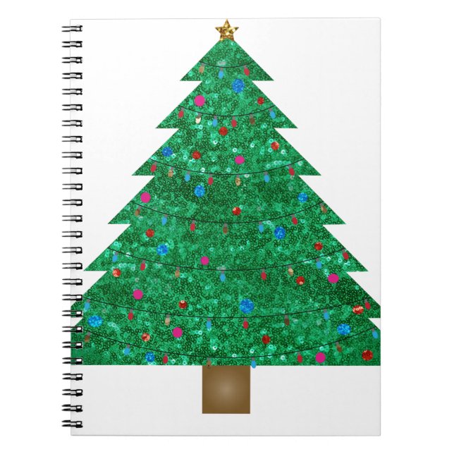 Weihnachtsbaum Notizblock (Vorderseite)