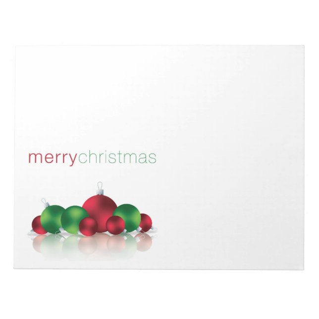 Weihnachtsbaum Notizblock (Vorderseite)