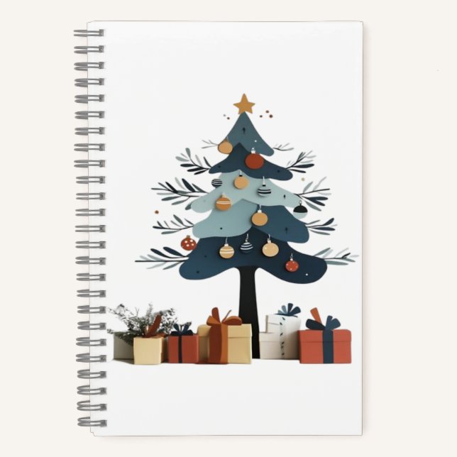 Weihnachtsbaum Notizbuch (Vorderseite)