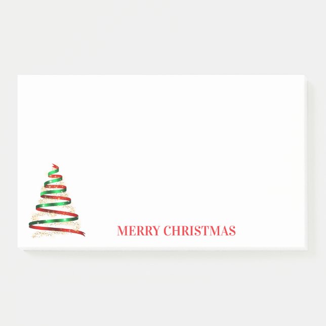 Weihnachtsbaum-Notizen Post-it Klebezettel (Vorderseite)