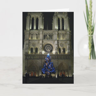Weihnachtsbaum Notre Dame Feiertagskarte