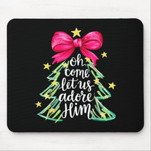 Weihnachtsbaum Oh komm lasst uns ihn anbeten Koket Mousepad