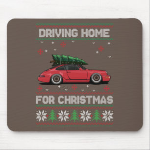 Weihnachtsbaum Oldtimer Auto Xmas Ugly Sweater Pul Mousepad