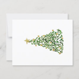 Weihnachtsbaum - Originelles Kunstwerk Postkarte