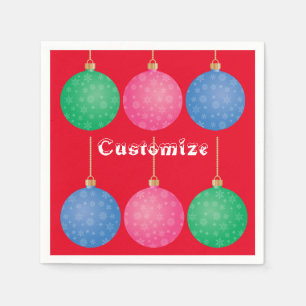 Weihnachtsbaum-Ornament-Bälle Thunder_Cove Serviette