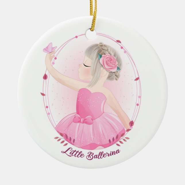 Weihnachtsbaum Ornament Ballerina (Vorne)