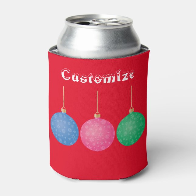 Weihnachtsbaum Ornament Balls Thunder_Cove Dosenkühler (Kanne Vorderseite)