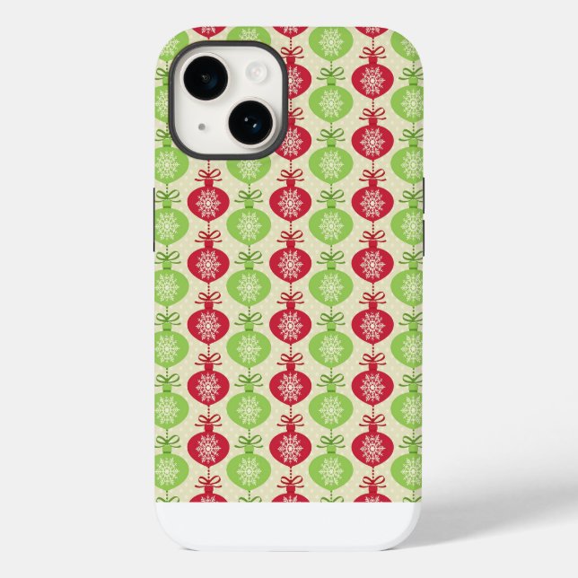 Weihnachtsbaum Ornamente Handy Case (Rückseite)