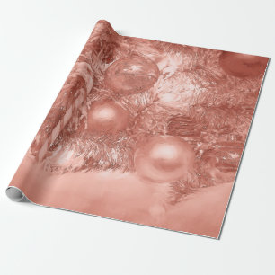 Weihnachtsbaum Ornamente Rose Gold Holiday Geschenkpapier