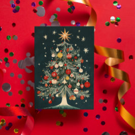 Weihnachtsbaum Ornamente Star Topper Feiertagskarte