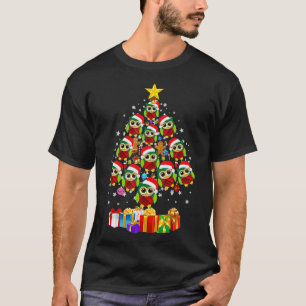 Weihnachtsbaum Owl Liebhaber Weihnachtsgeschenke T-Shirt