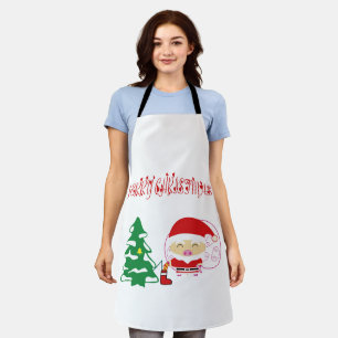 Weihnachtsbaum-Papier-Set Schürze