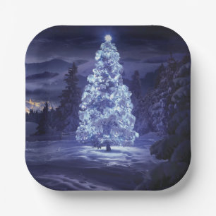 Weihnachtsbaum Pappteller