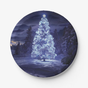 Weihnachtsbaum Pappteller
