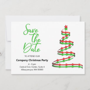 Weihnachtsbaum  Party Save The Date