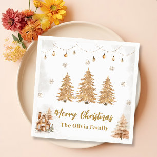 Weihnachtsbaum-Party Serviette