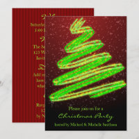 Weihnachtsbaum Party Wavy Green Modern Tree