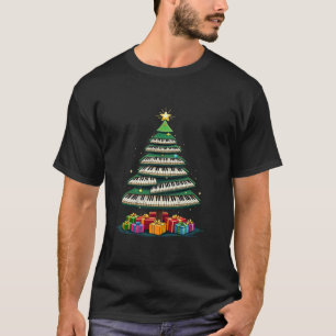 Weihnachtsbaum Piano Keyboard Holiday Music Lover T-Shirt