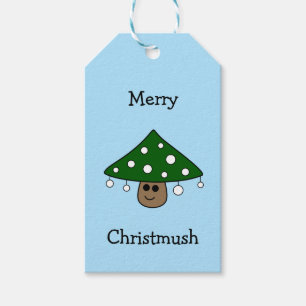 Weihnachtsbaum-Pilz-Geschenk-Umbauten Geschenkanhänger