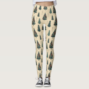 Weihnachtsbaum, Pine Tree Muster. Leggings