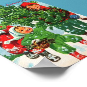 Weihnachtsbaum-Plakat holen Poster