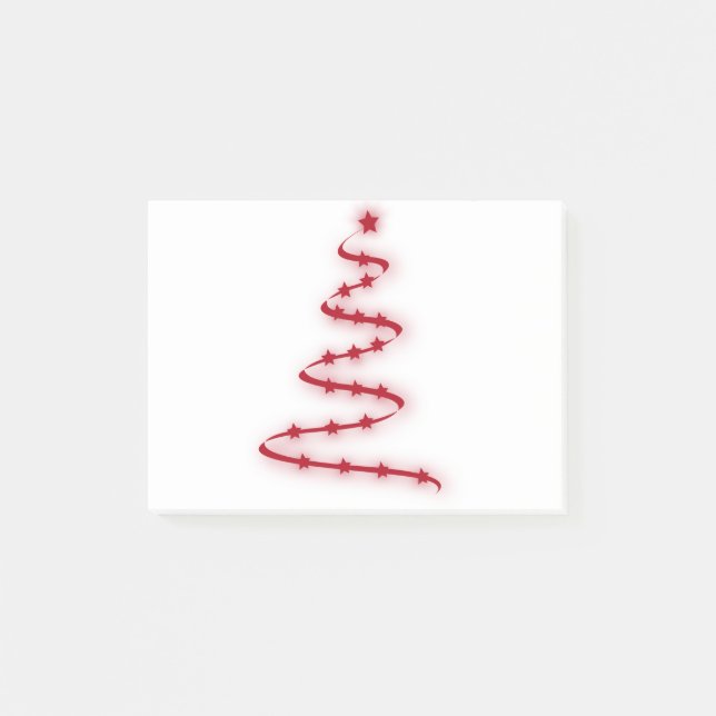 Weihnachtsbaum Post-it Klebezettel (Vorderseite)
