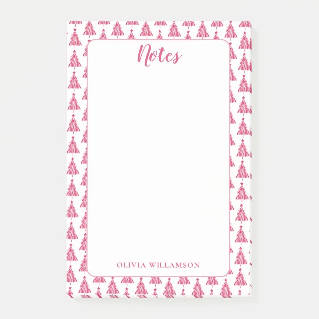 Weihnachtsbaum Post-it Klebezettel (Vorderseite)