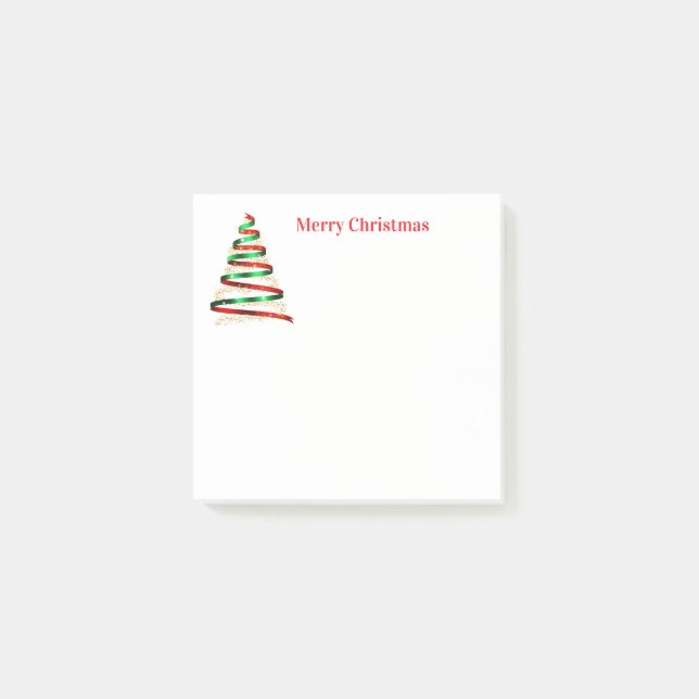 Weihnachtsbaum  post-it klebezettel (Vorderseite)