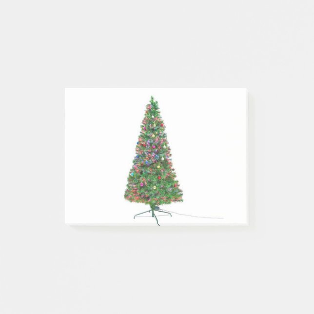Weihnachtsbaum Post-it Klebezettel (Vorderseite)