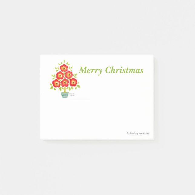Weihnachtsbaum Post-it Notes Blume Tree Klebezettel (Vorderseite)