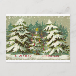 Weihnachtsbaum Postcard Feiertagspostkarte
