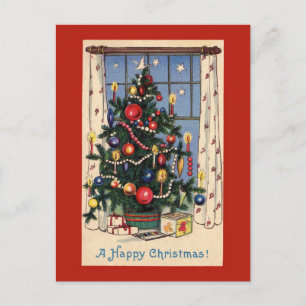 Weihnachtsbaum Postcard Feiertagspostkarte