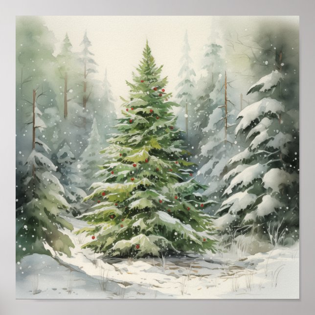 Weihnachtsbaum Poster (Vorne)