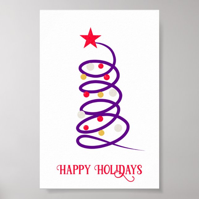Weihnachtsbaum Poster (Vorne)