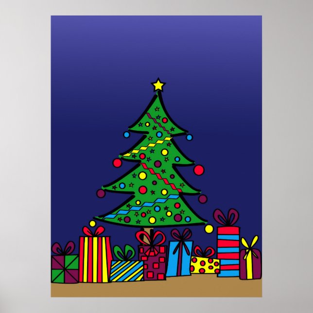 Weihnachtsbaum Poster (Vorne)