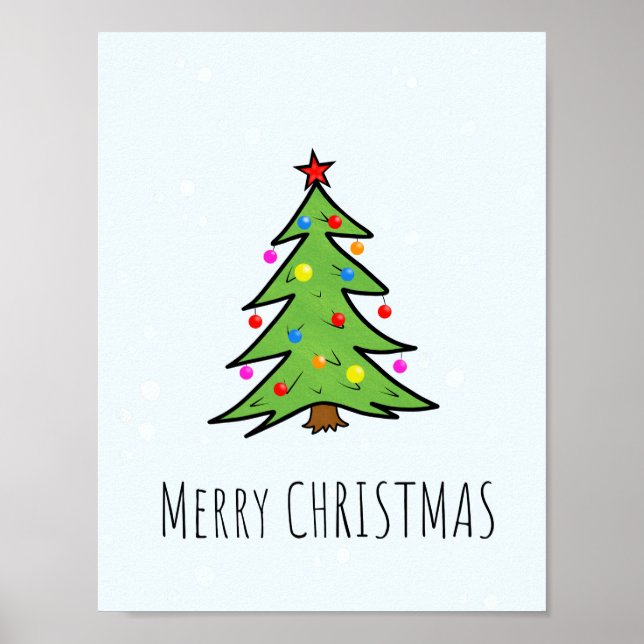 Weihnachtsbaum Poster (Vorne)