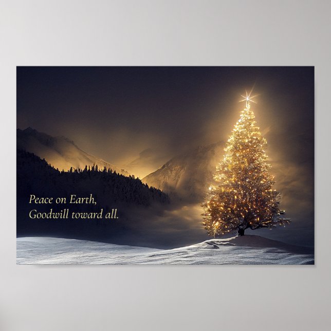 Weihnachtsbaum Poster (Vorne)