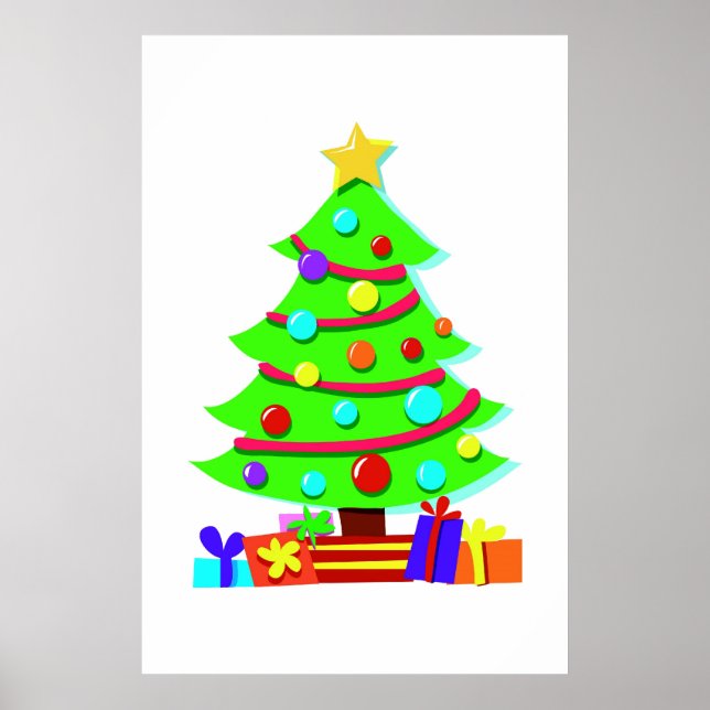 Weihnachtsbaum Poster (Vorne)