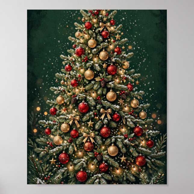 Weihnachtsbaum Poster (Vorne)