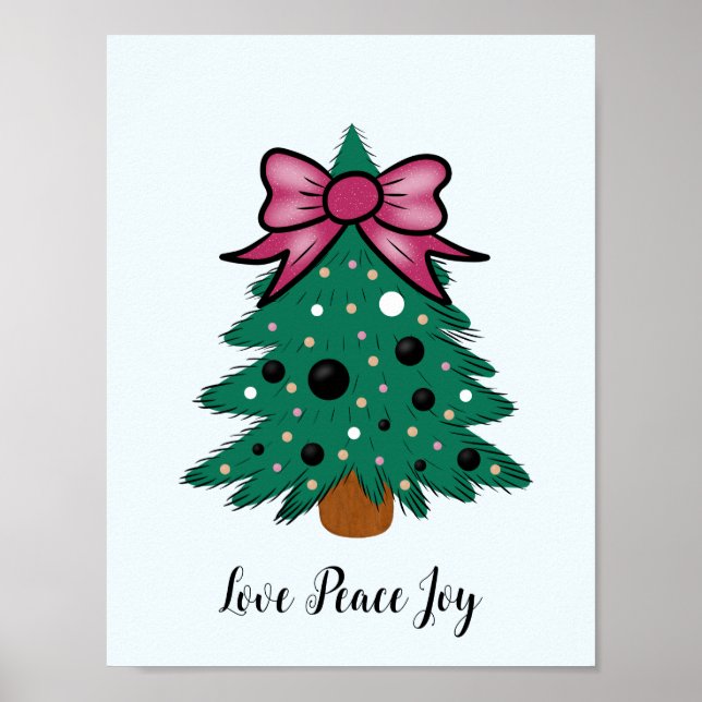 Weihnachtsbaum Poster (Vorne)