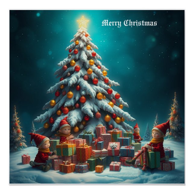 Weihnachtsbaum Poster (Vorderseite)