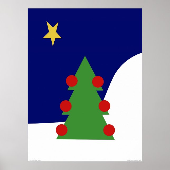 Weihnachtsbaum Poster (Vorne)