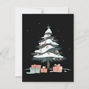 Weihnachtsbaum postkarte