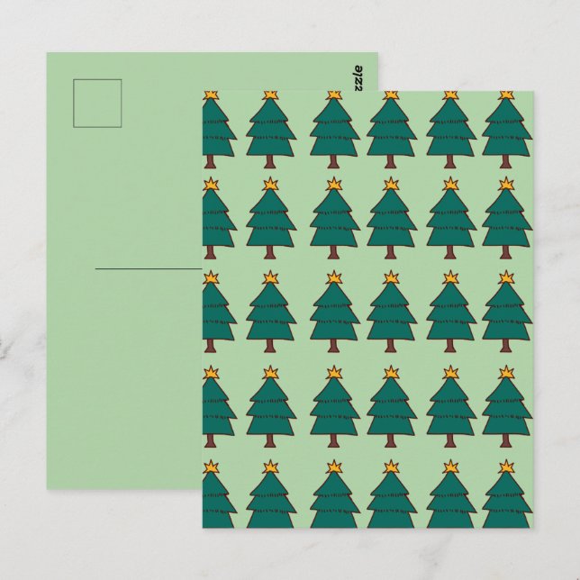 Weihnachtsbaum  postkarte (Vorne/Hinten)