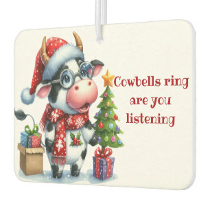 Weihnachtsbaum präsentiert autolufterfrischer