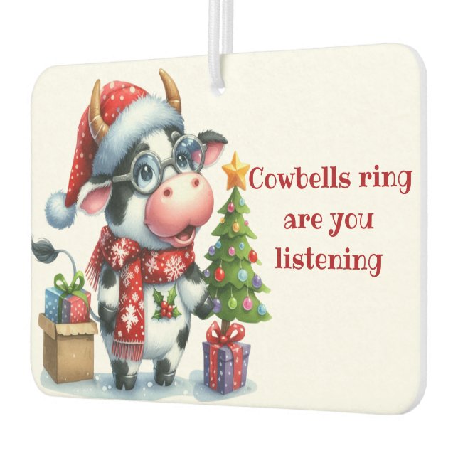 Weihnachtsbaum präsentiert autolufterfrischer (Links)