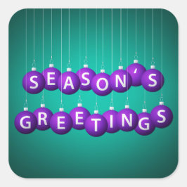 Weihnachtsbaum Quadratischer Aufkleber